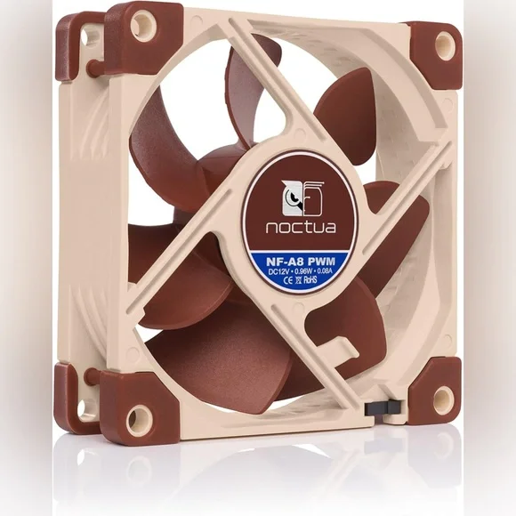 Noctua NF-A8 PWM 80mm Premium Quiet Cooling Fan - 4 Pin Connector - Picture 1 of 9